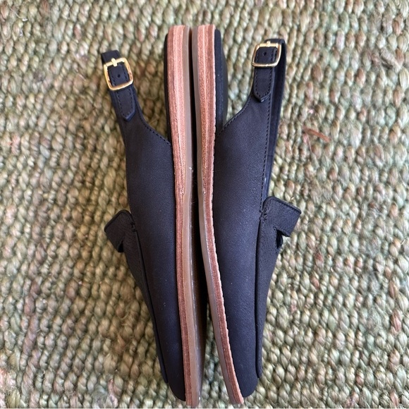 Sperry Saybrook Slingback Suede Leather Black Size 6.5 NWOB - Picture 5 of 9